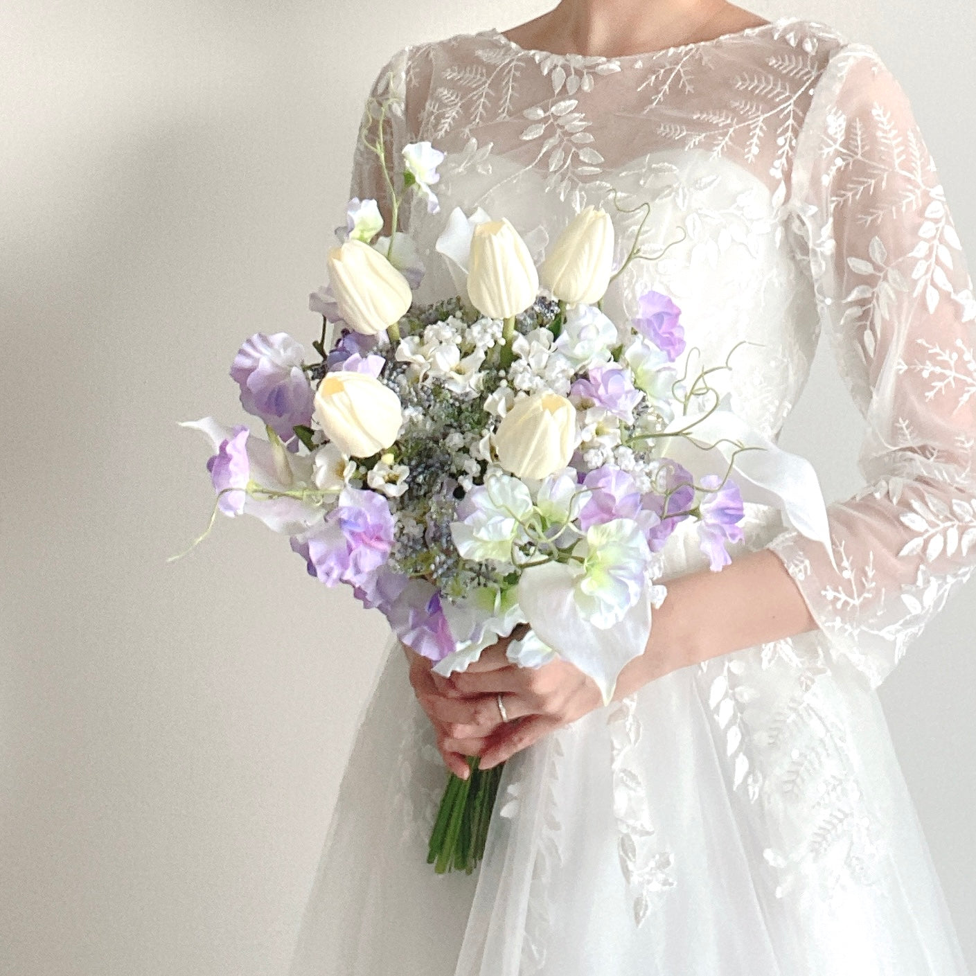 Tulip & Sweetpea bouquet