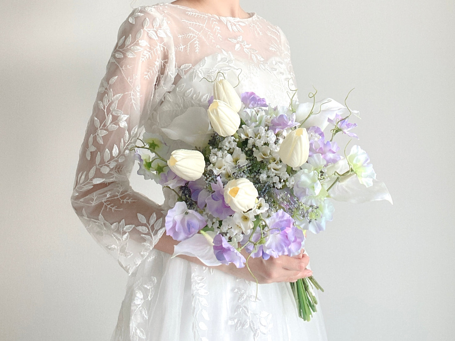 Tulip & Sweetpea bouquet