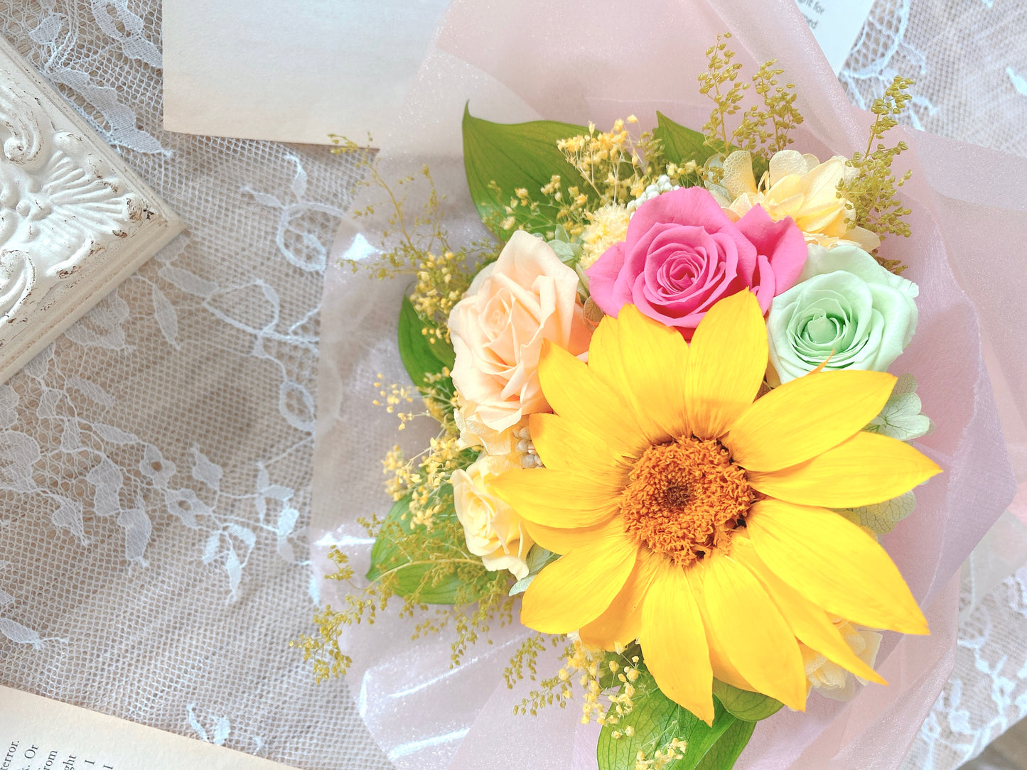 Sunflower & Rose summer bouquet