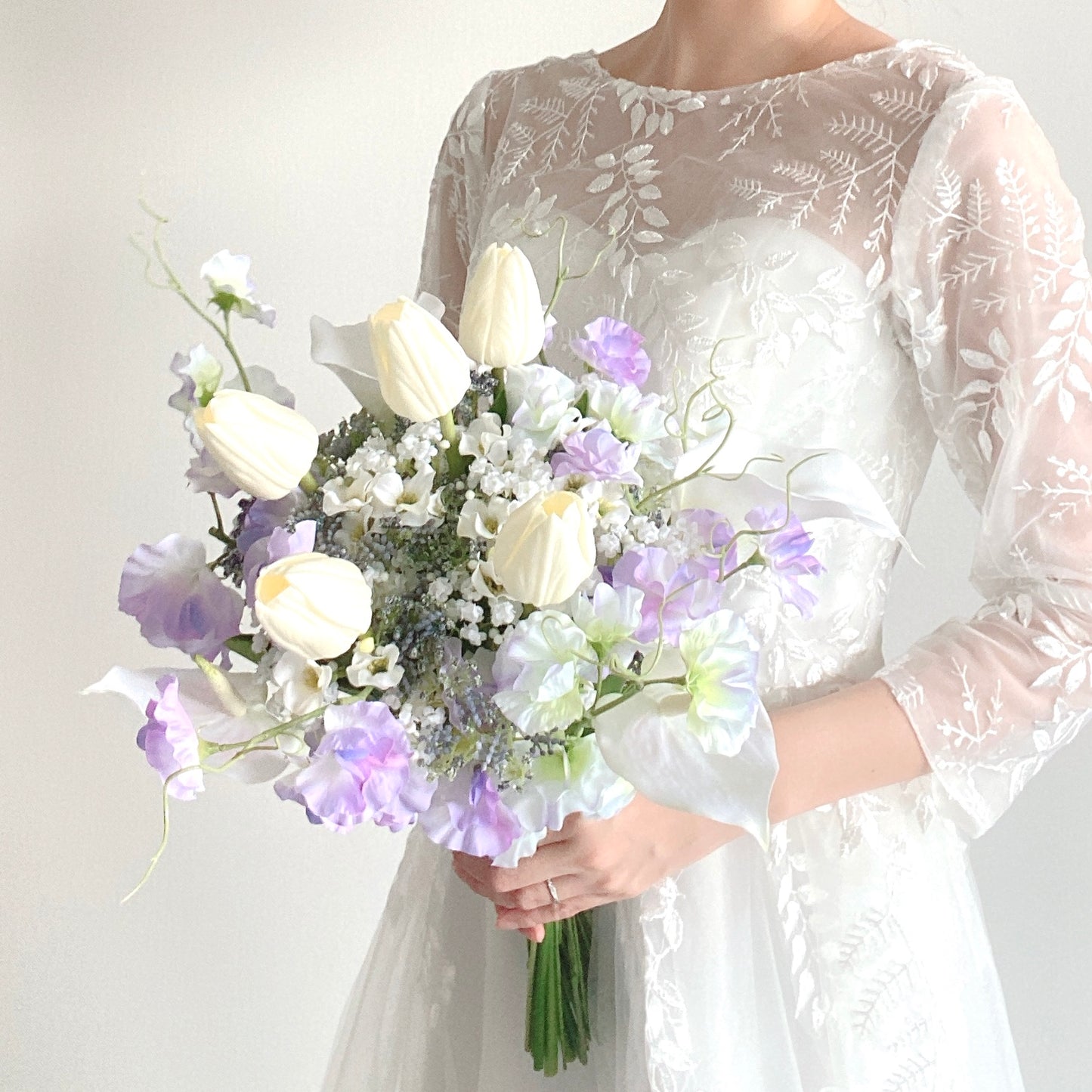 Tulip & Sweetpea bouquet