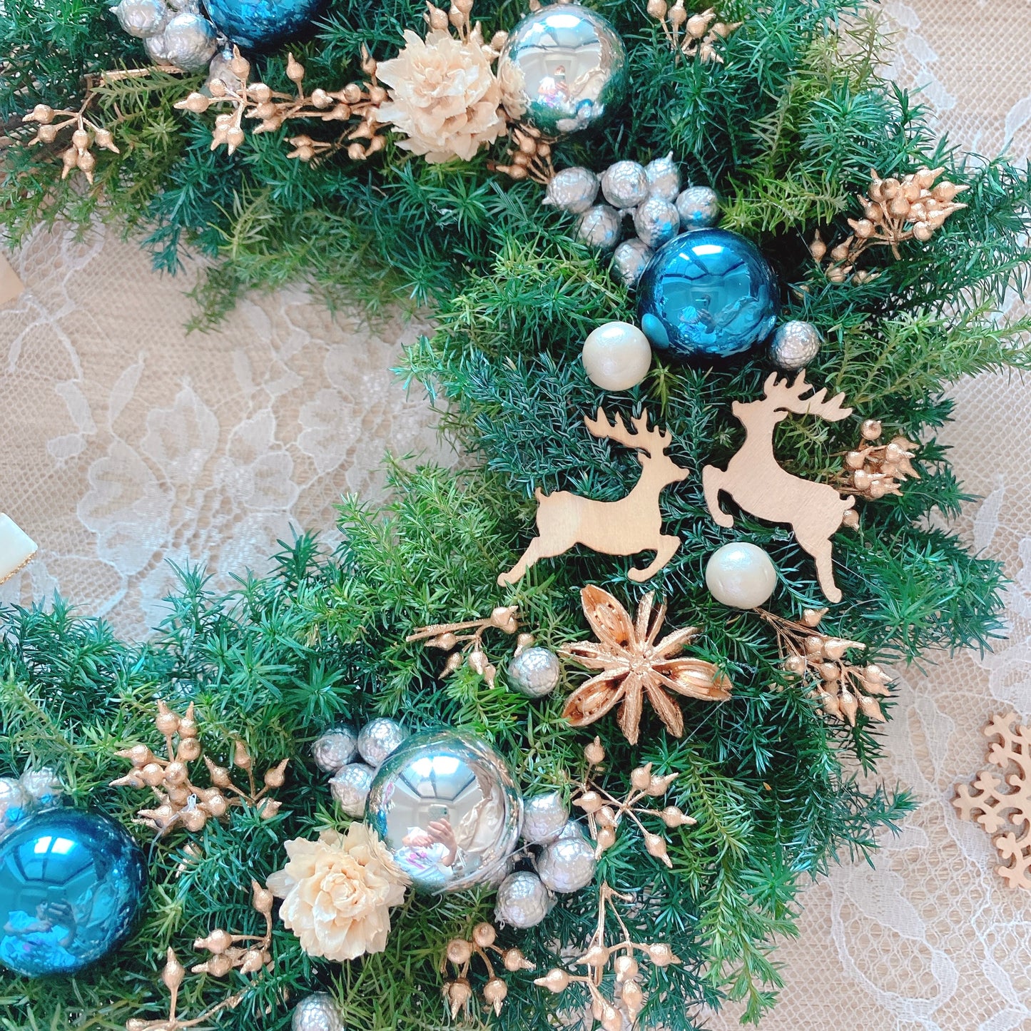 Christmas wreath (Blue)